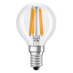 Ledvance Classic LED E14 Pear Filament Clear 4.2W 470lm - 927 Extra Warm White | Best Colour Rendering - Dimmable - Replaces 40W