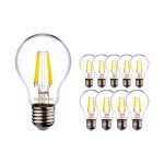 Multipack 10x Noxion Lucent LED E27 Pear Filament Clear 8.5W 1055lm - 827 Extra Warm White | Dimmable - Replaces 75W