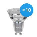 Multipack 10x Philips MASTER Value LED Spot GU10 PAR16 6.2W 575lm 36D - 940 Cool White | Best Colour Rendering - Dimmable - Replaces 80W