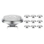 Multipack 10x Noxion Lucent LED Spot G53 AR111 11.5W 880lm 40D - 930 Warm White | Best Colour Rendering - Dimmable - Replaces 75W