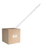 Multipack 4x Ledvance LED Waterproof Batten Damp Proof Eco Slim 36W 4320lm - 840 Cool White | 120cm