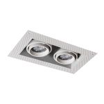 Noxion Recessed Spot Trimless Pro 2x MR16 Tiltable White | Cutout 181x97mm - GU10 Socket