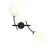Emibig Wall Light Hunter Steel Black | Suitable for 2x E14 - Max 10W
