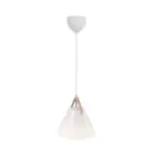 DFTP by Nordlux Strap 27 Pendant Glass and Metal White | Suitable for E27
