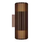 Nordlux Aludra Wall Light Aluminium Brown Up & Down | Suitable for 2x E27