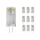 Multipack 10x Noxion Bolt LED Capsule G4 0.9W 100lm - 830 Warm White | Replaces 10W
