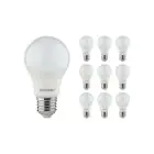 Multipack 10x Noxion Lucent Classic LED E27 Pear Frosted 8.5W 806lm - 830 Warm White | Replaces 60W