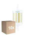 Multipack 10x Philips LED Linear R7s CorePro 78mm 11.5W 1521lm - 830 Warm White |Replaces 100W